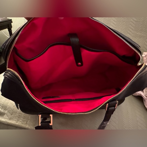 Travanti Work Tote Bag Black w/Red Lining NWT - Picture 11 of 16
